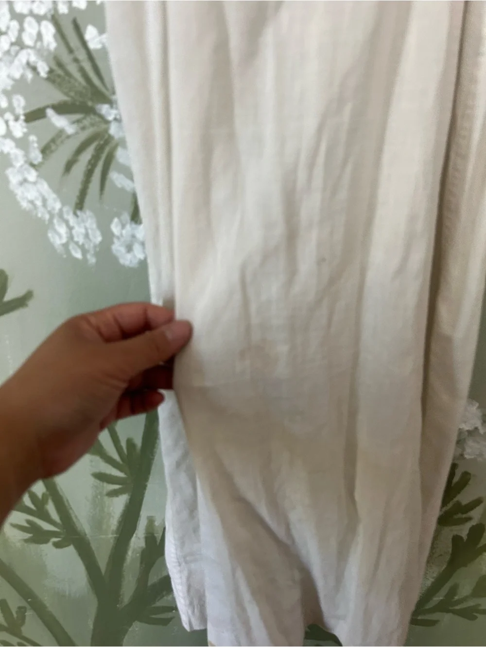 VTG Cream Slip Dress with Lace Trim - Picture 4 of 8